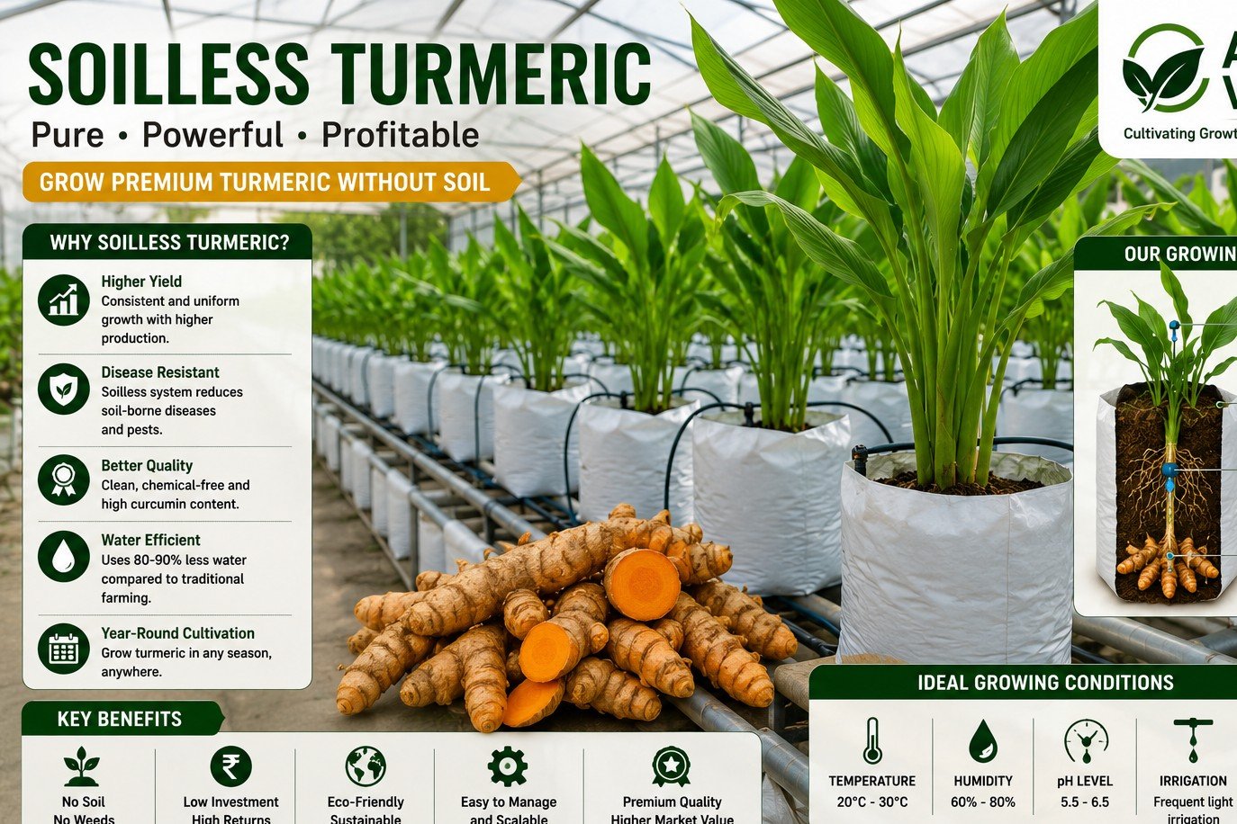Soilless Turmeric